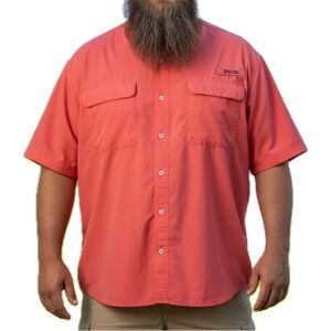 Bass Pro WORLD WIDE SPORTSMAN® Coral Fisherman Shirt 3XL Angler Fishing Utility